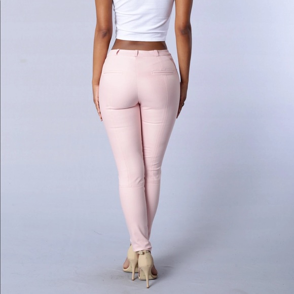 Fashion Nova Pink Trouser Work Pants - Picture 3 of 4